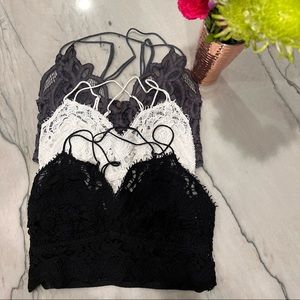 Free People lace bralettes